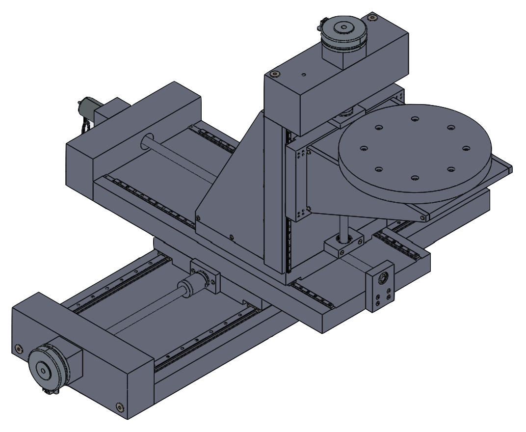 3D model of 3-axes positioning system design