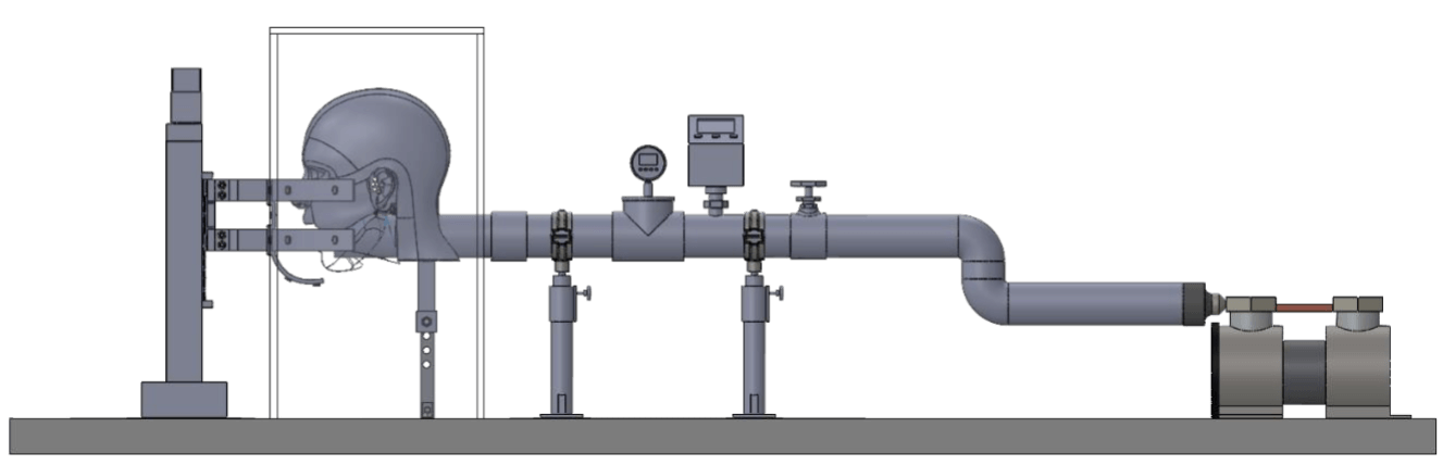 3D model of the test rig design